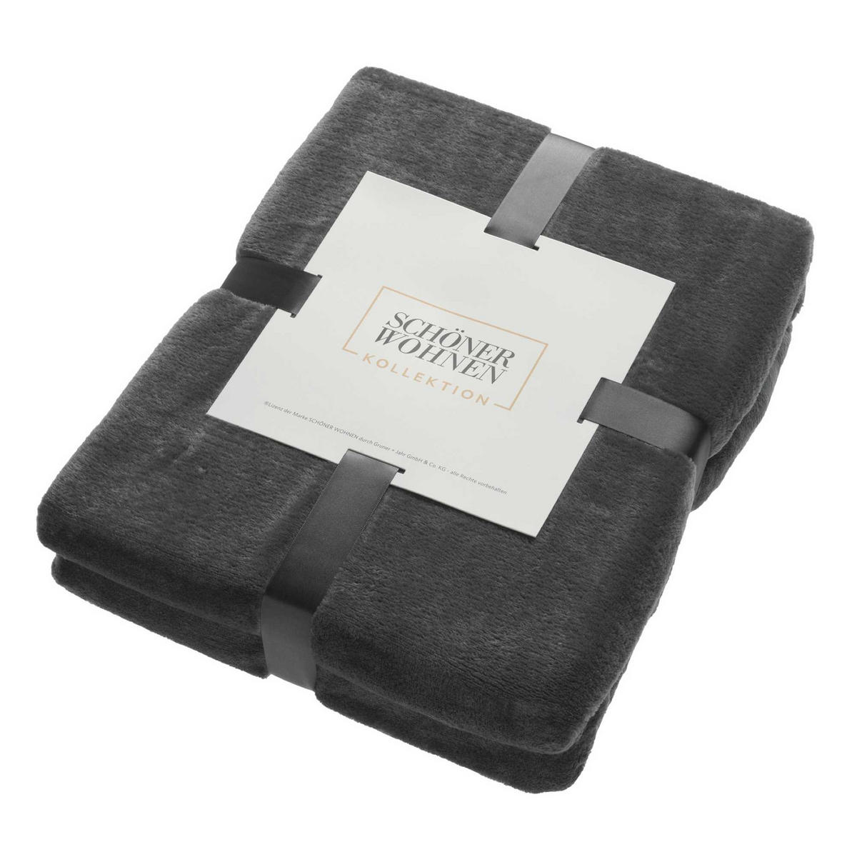 KUSCHELDECKE SMOOTH - Anthrazit, Textil (140/200cm) - Schöner Wohnen