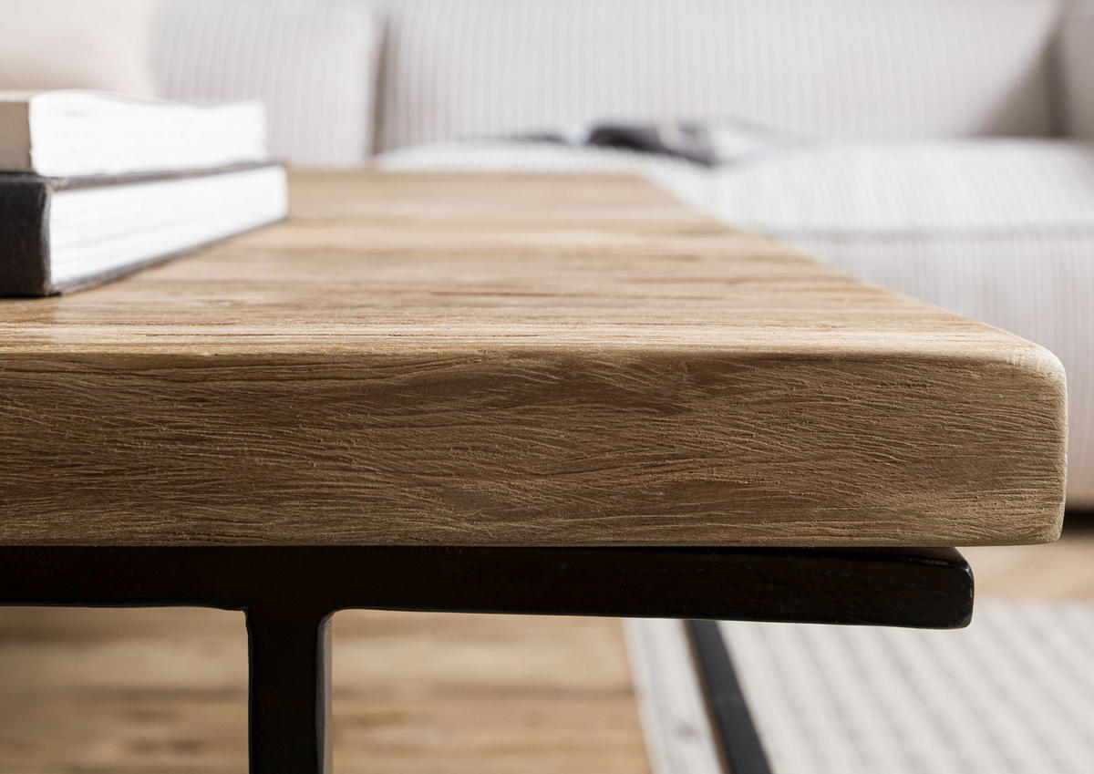 COUCHTISCH Teak 120x80x45 natur geölt LOUNGE COLLECTION #21 - Naturfarben, Holz (120/80/45cm) - Massivmoebel24