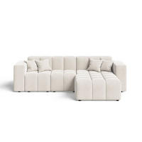 ECKSOFA Loopo Creme Rechts - Creme, Holz/Textil (265/180cm) - Graingold
