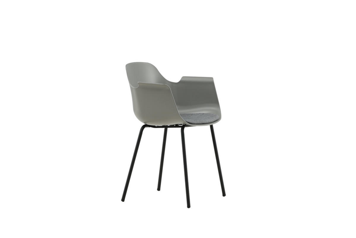 ESSZIMMERSTUHL Comfort Grau 61x52x80 - Grau, Kunststoff (61/80/52cm) - FURNLUX