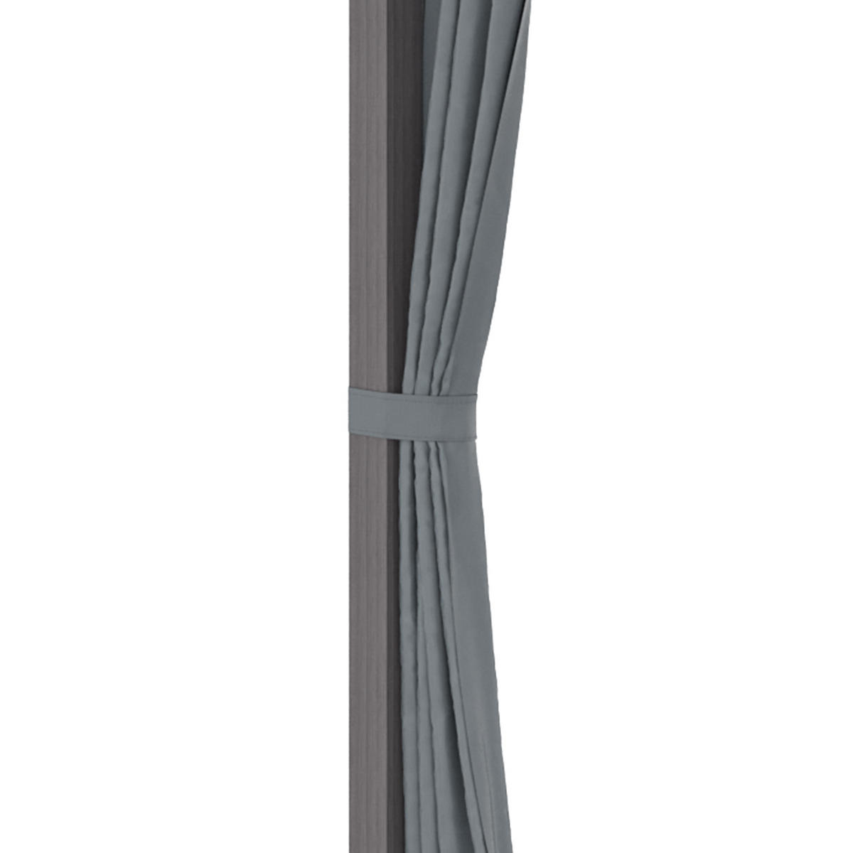 PAVILLON DE-12683 300/300 cm Doppeldach mit 4 Seitenwänden Grau - Dunkelgrau, Metall (296/280/296cm) - ComfortXL