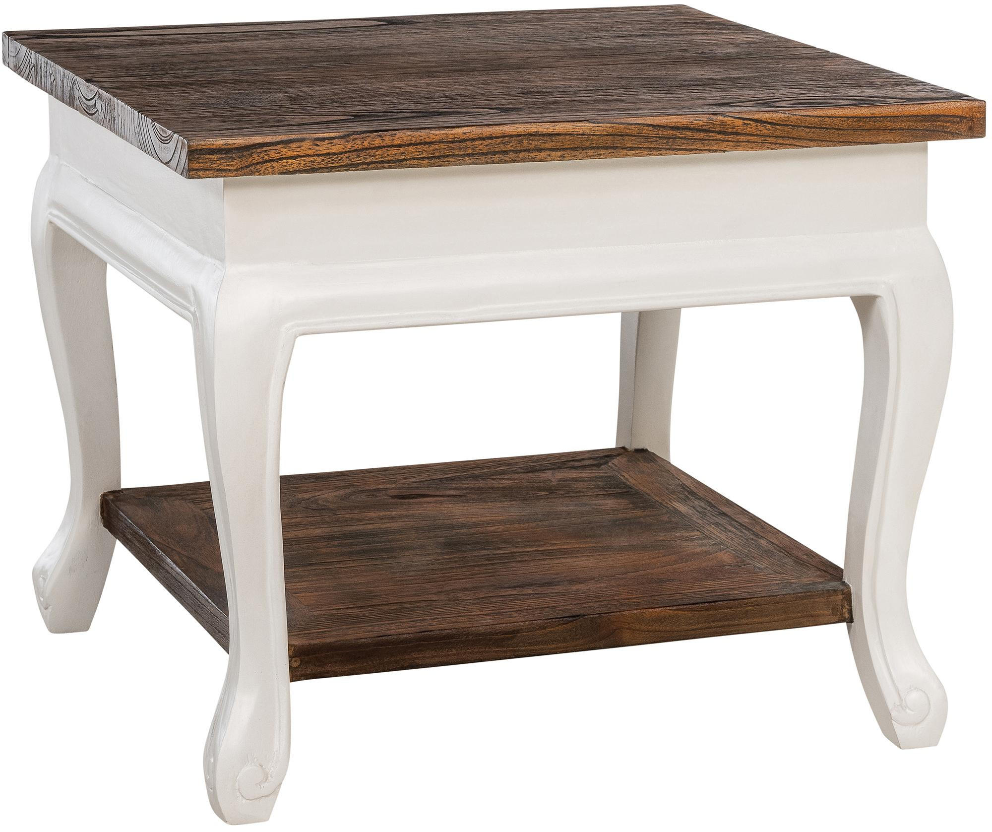 Deluke Couchtisch Dunkelbraun 60x50x60 cm