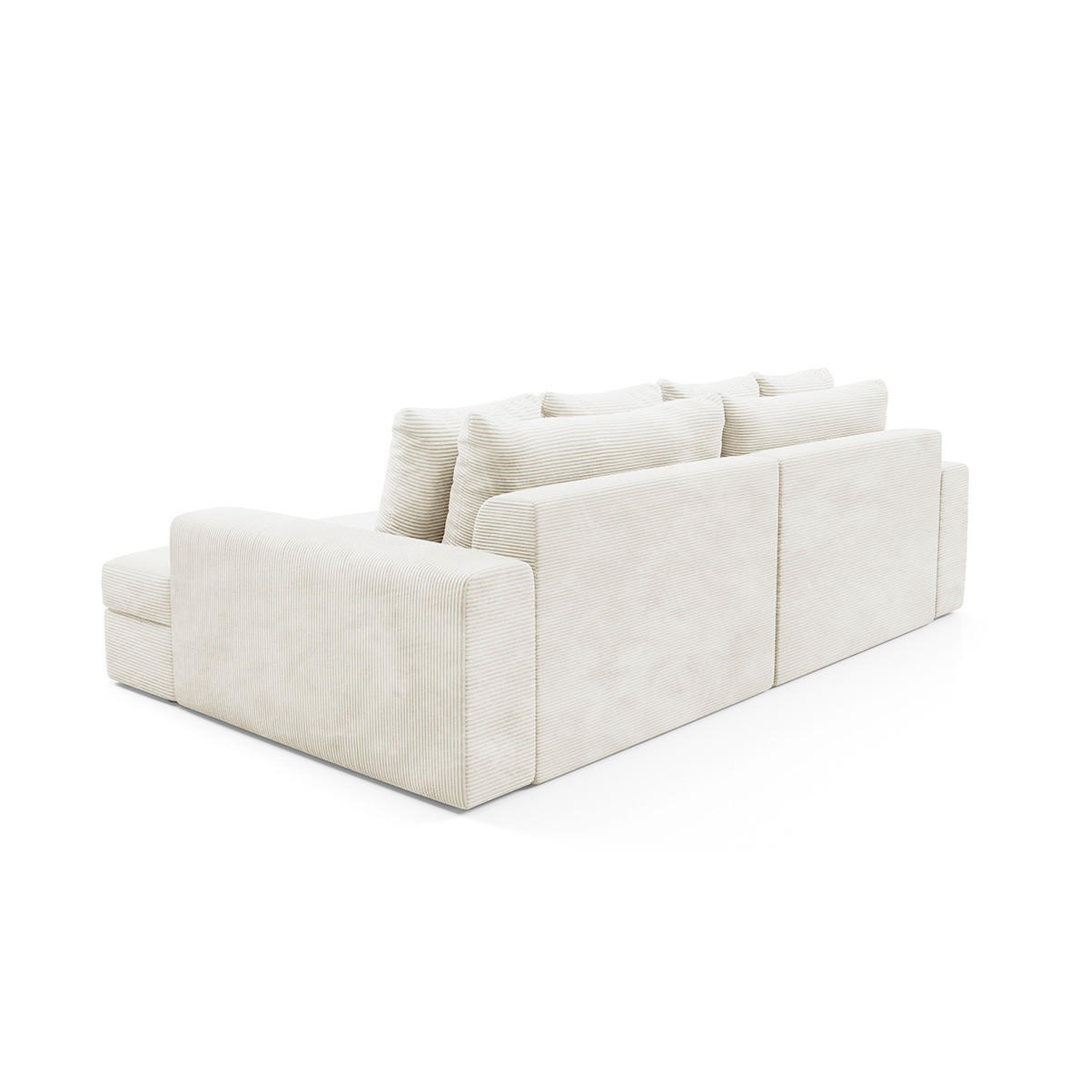 SOFA Paola 3 Sitzplätze Weiß - Weiß, Holz (272/86/167cm) - Petits-meubles