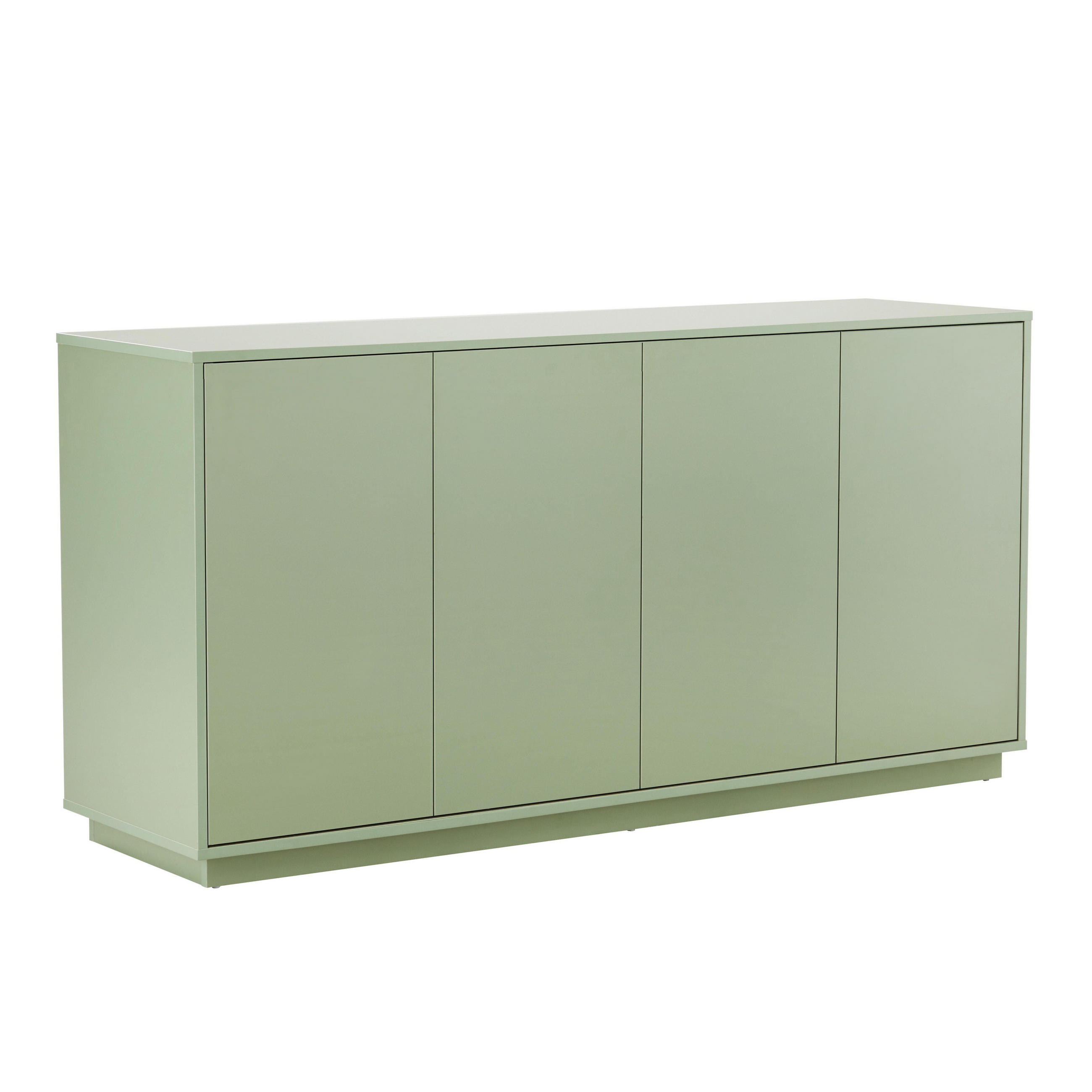 SIDEBOARD 160 cm, Grün - Grün, Holz (45/80/160cm) - Oviala