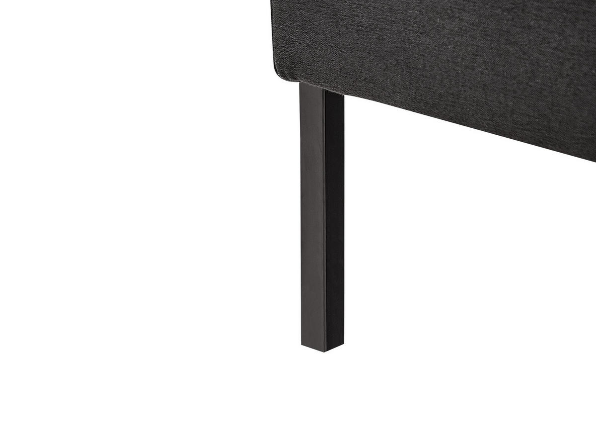 2-SITZER-SOFA dunkelgrau Lahti - Dunkelgrau/Schwarz, Textil (124/70/70cm) - Beliani