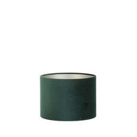 LAMPENSCHIRM Velours Grün Ø25/18 cm - Waldgrün, Textil (25/25/18cm) - Light & Living