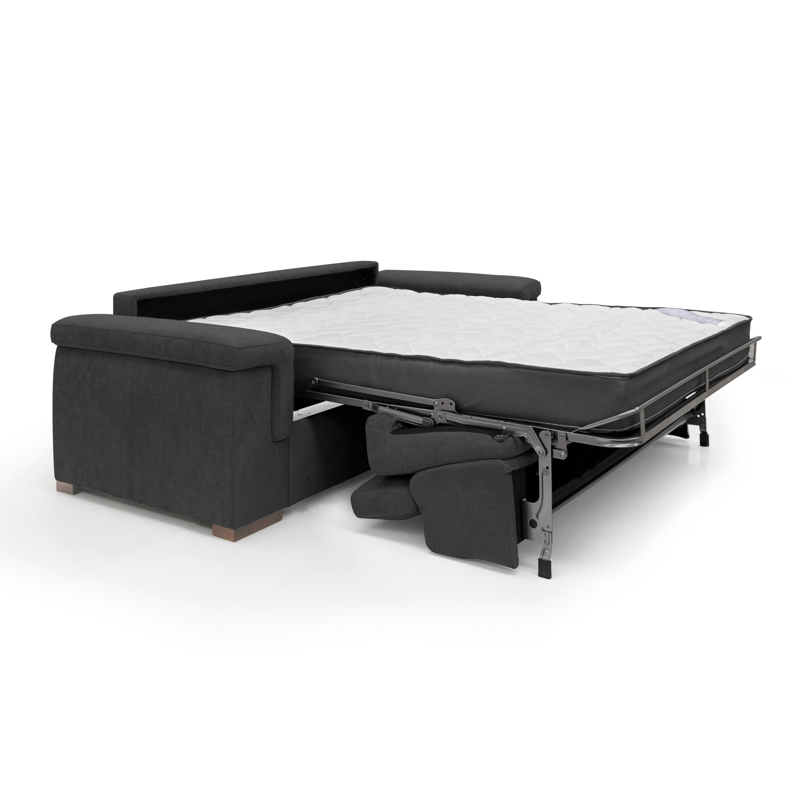 SCHLAFSOFA Giunone - Schwarz, Textil (200/100/95cm) - Divani.store
