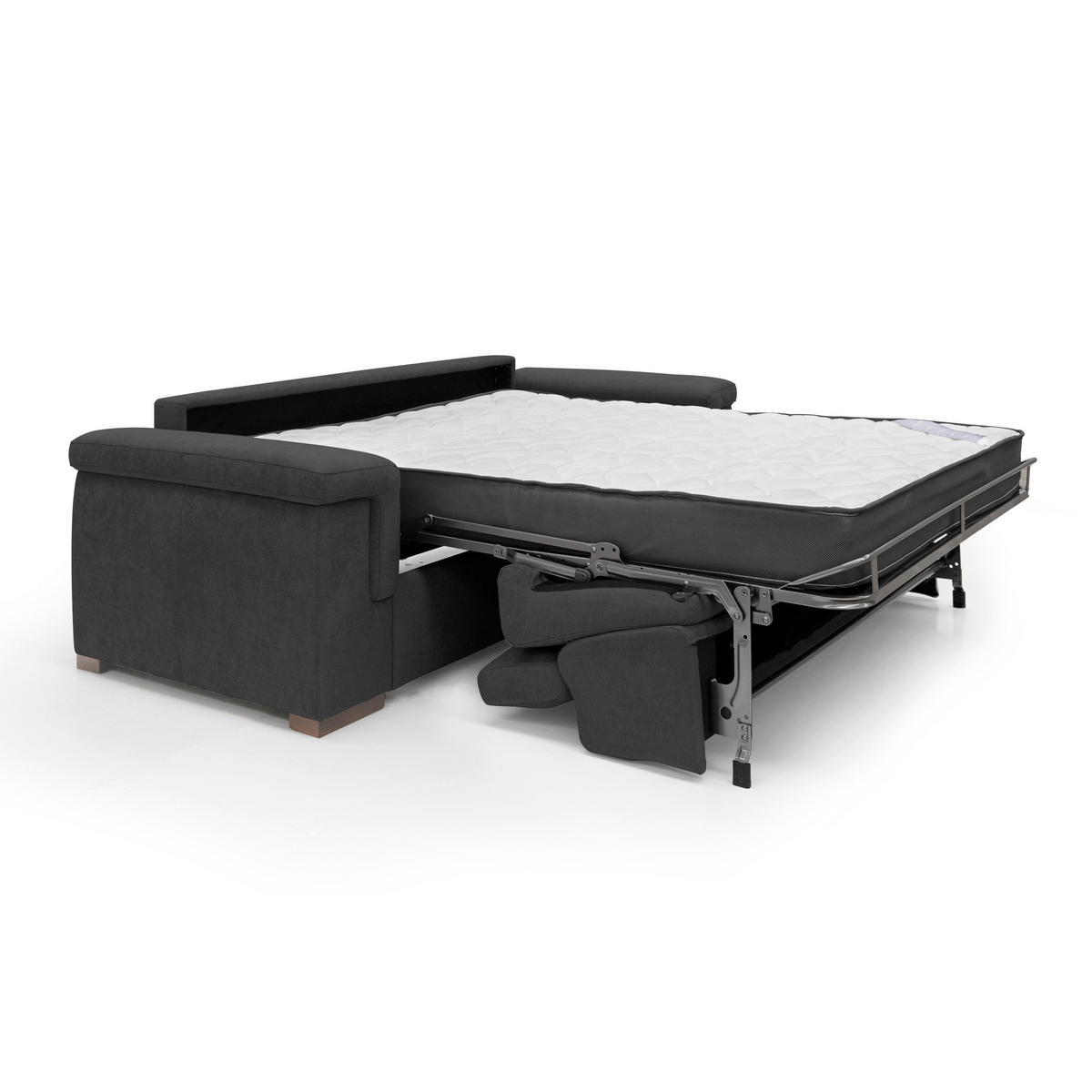 SCHLAFSOFA Giunone - Schwarz, Textil (220/100/95cm) - Divani.store