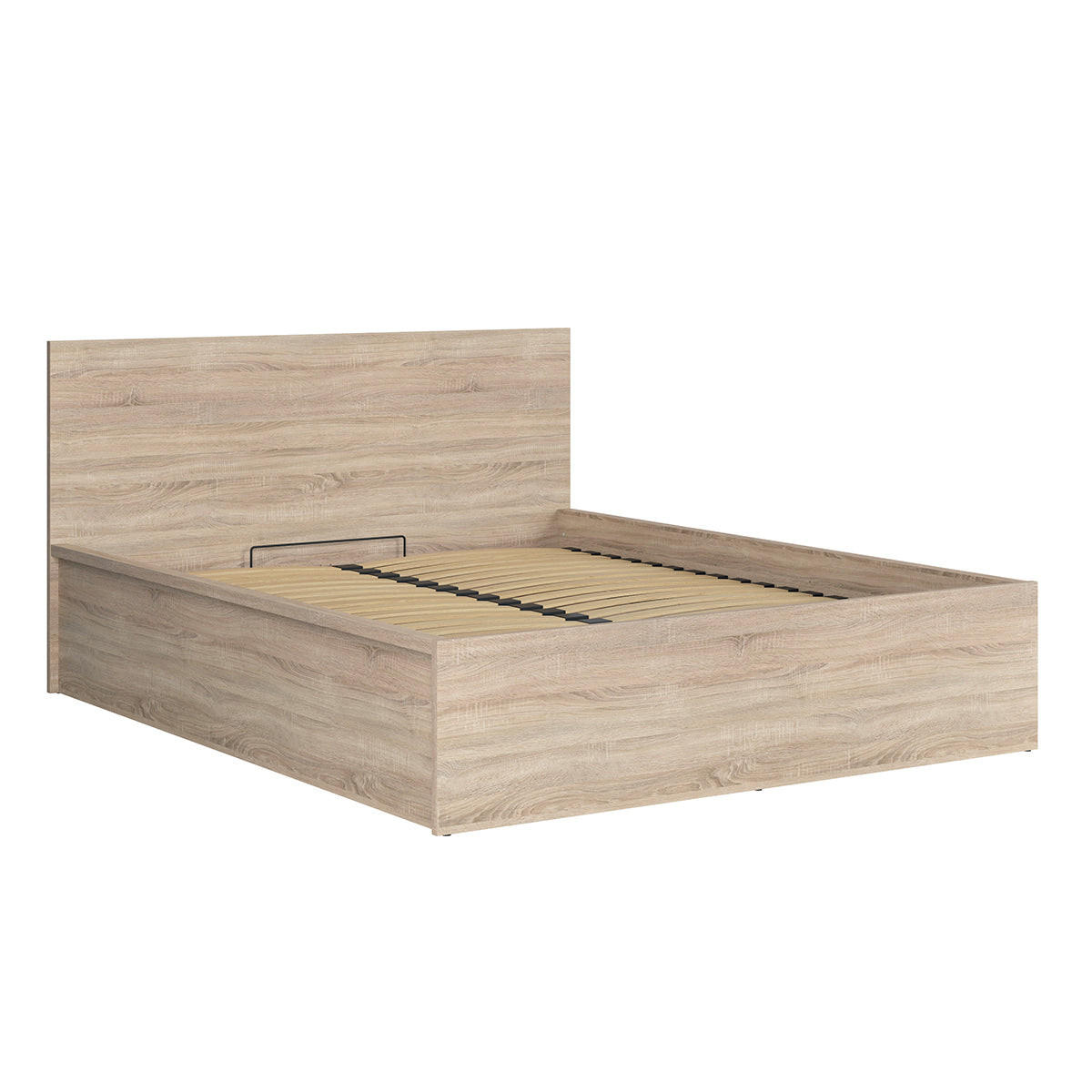 BOXSPRING POSTELJA 160/200 Edwin Svetli les - rjava, leseni material (160/200cm) - Petits-meubles