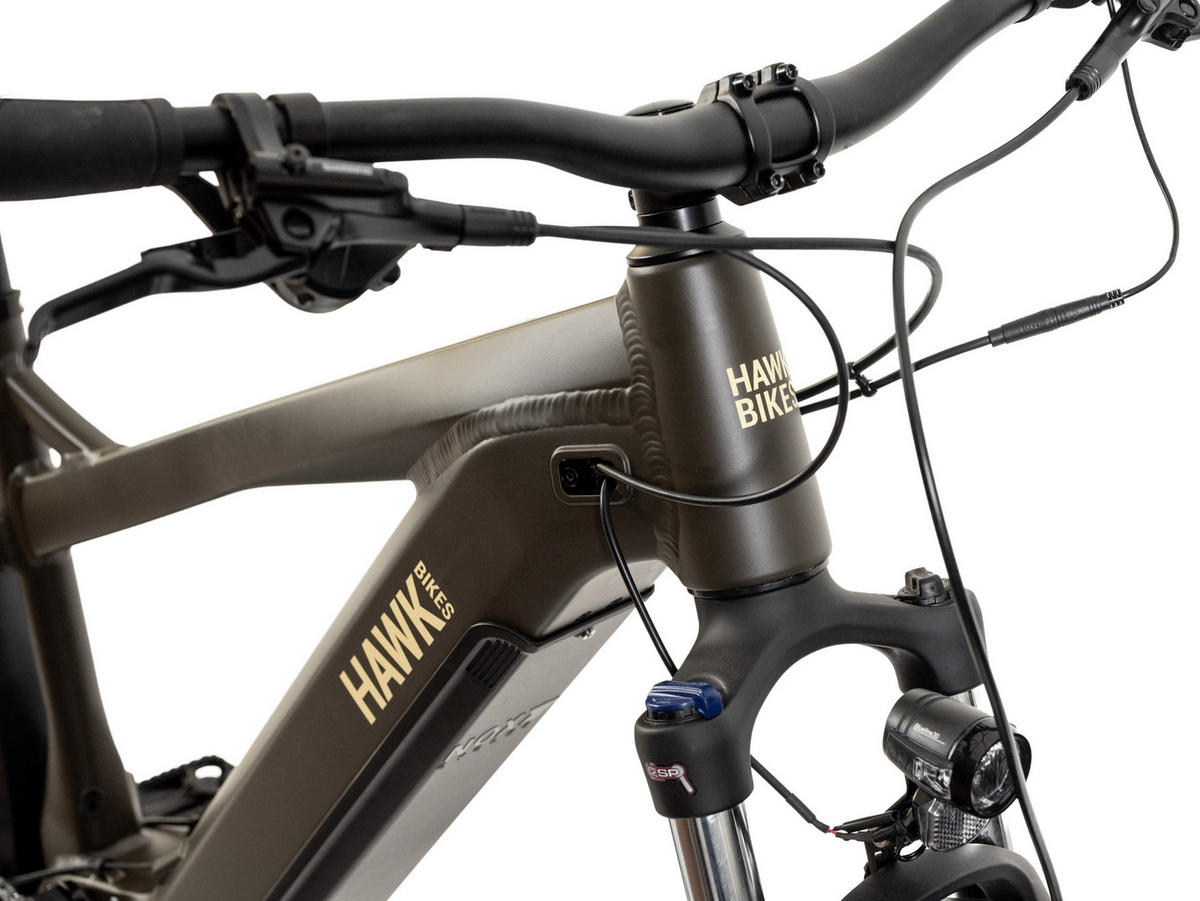 E-SUV E-Bike Green 9 Gang 27,5 Zoll Gr: M & L - Grün, Metall (41cm) - Hawk Bikes