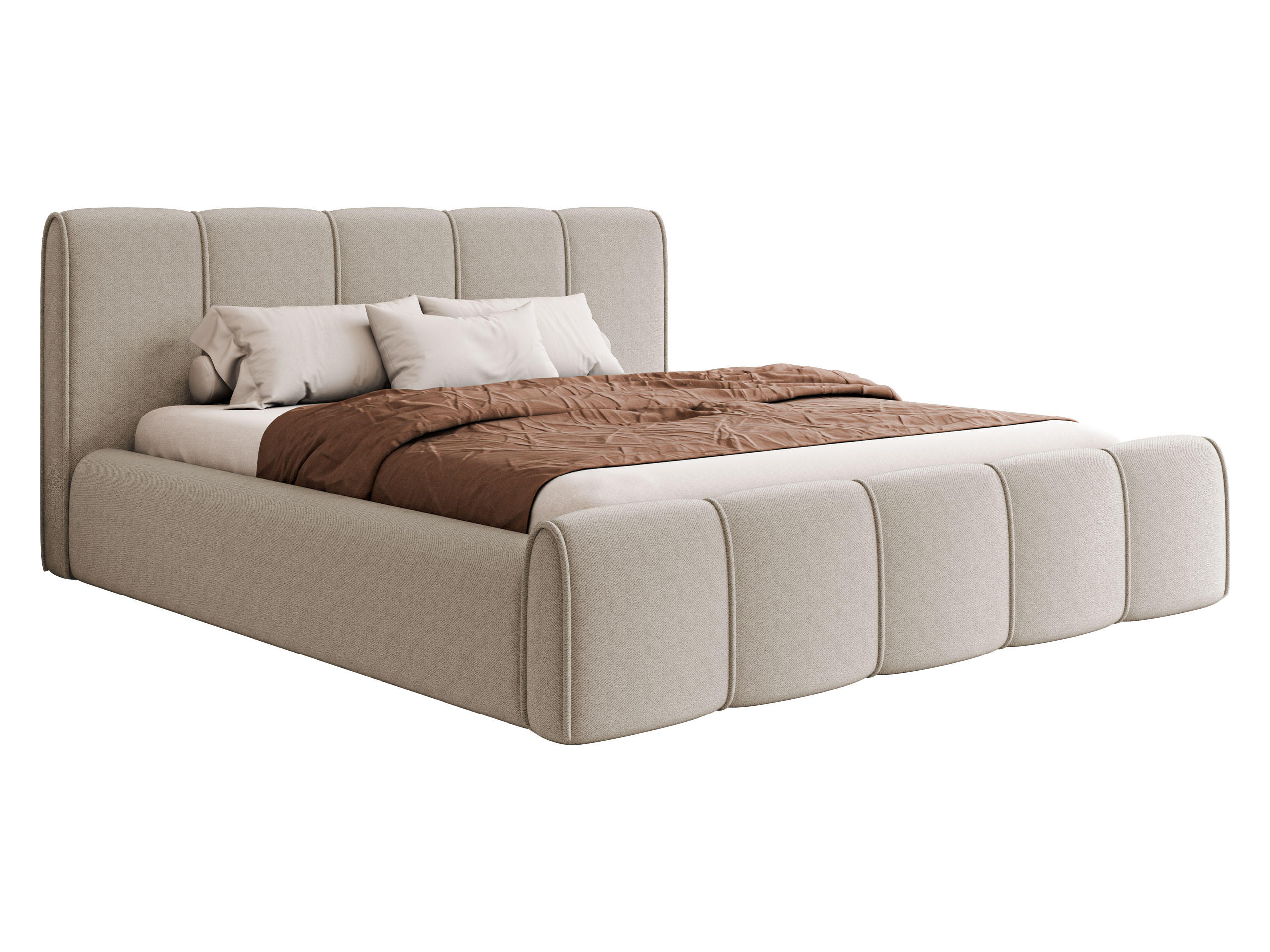 POLSTERBETT Lewis - Kaschmir, Holz/Holzwerkstoff (140/200cm) - MIRJAN24