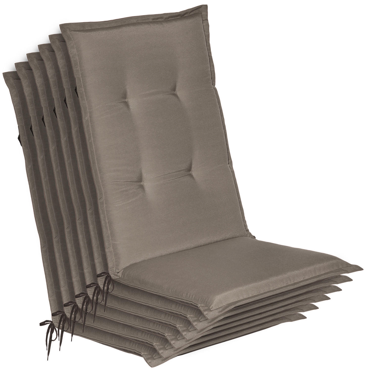 HOCHLEHNER Loft HL 120x50x6cm Taupe (6tlg) - Taupe, Textil (50/120cm) - Beautissu 