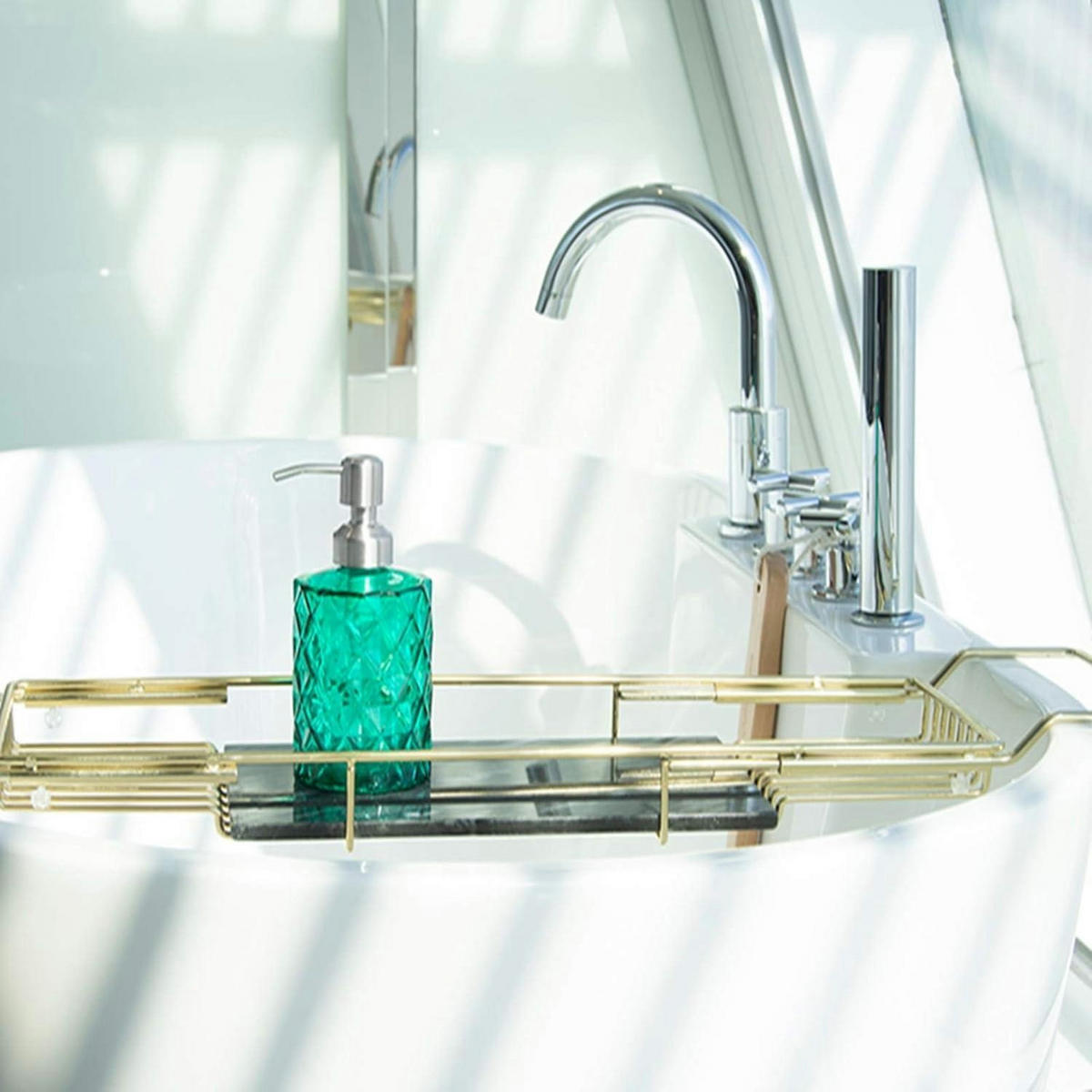SEIFENSPENDER Glas Grün 340ml - Grün, Glas (7/7/17cm)