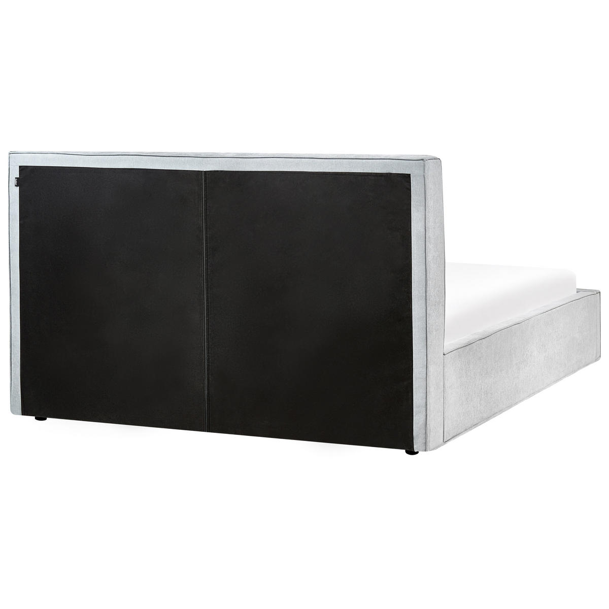 BETT mit Stauraum 180/200 cm Hellblau Moissac - Blau/Schwarz, Textil (180/200cm) - Beliani