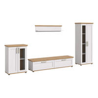 WOHNKOMBINATION VERONA (B/H/T: ca. 316/161/40 cm) in Sibiu Lärche Nachbildung/Sibiu Lärche Nachbildung - Lärchefarben, Holzwerkstoff (316/161/40cm)