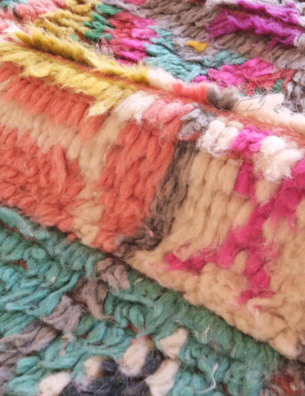 BERBERTEPPICH aus reiner Wolle 139x 247 cm - Multicolor, Naturmaterialien (139/247cm) - AFK Living