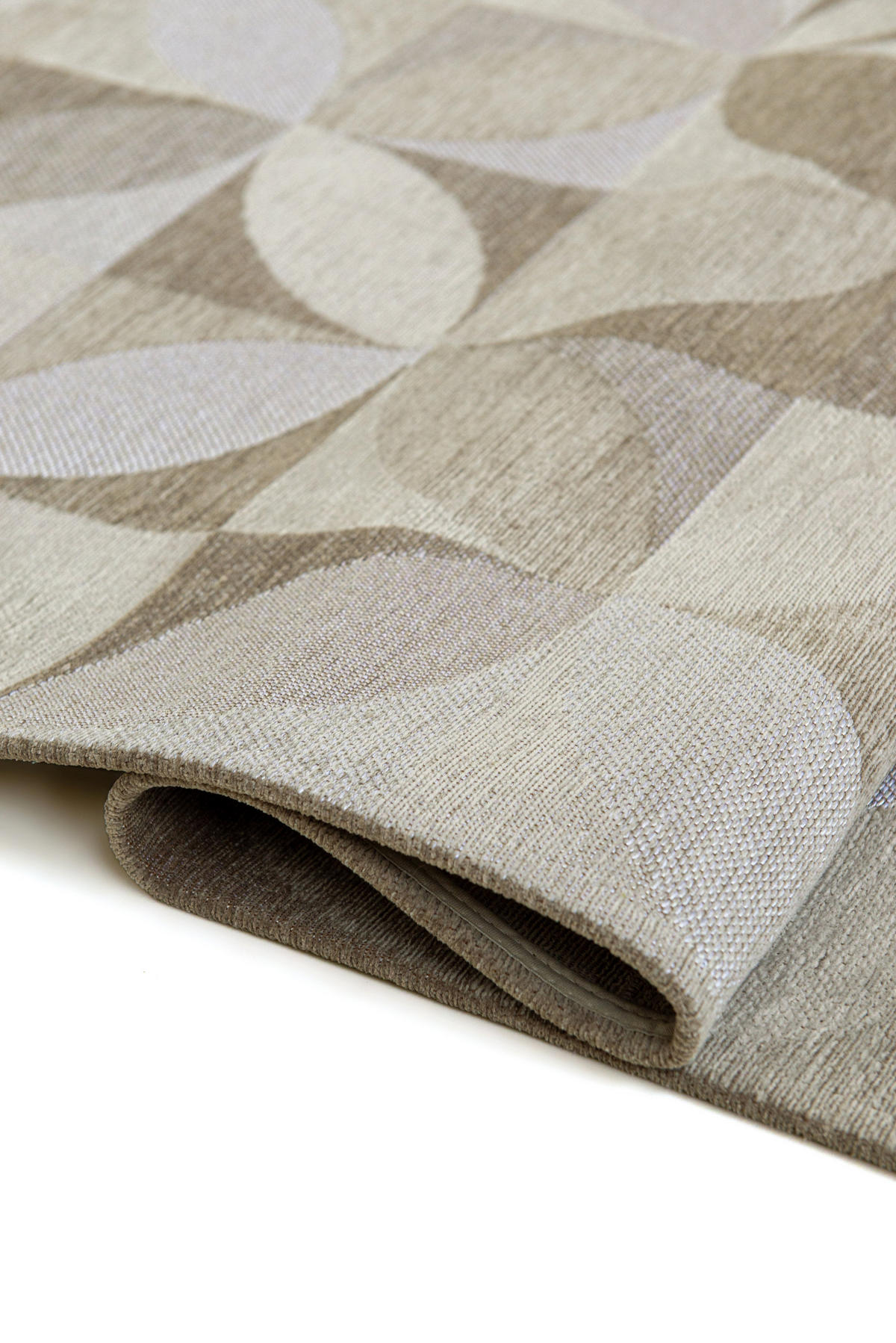 TEPPICH modern In-/Outdoor Flachgewebe ROSEBUD Beige 170x240 cm - Beige, Textil (170/240cm) - Novatrend