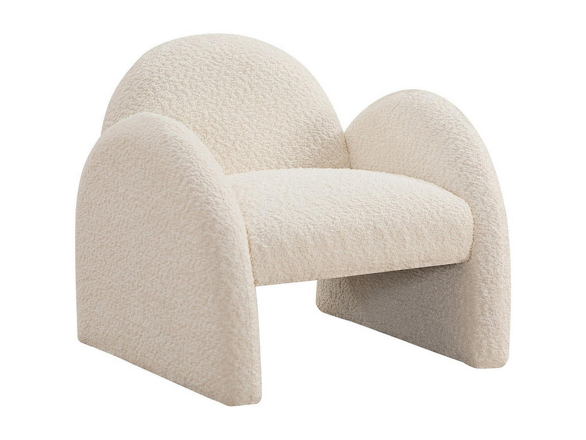 SESSEL mit gerader Rückenlehne - 1 Person - Stoff - Beige - - Beige, Textil (48/45.5/51cm) - Vente-Unique