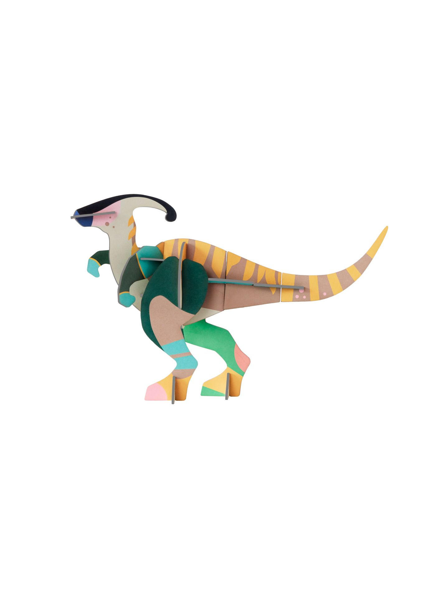 Studio Roof PAPÍROVÁ NÁSTĚNNÁ DEKORACE ZÁŘIVÝ DINO, 7,5/14,3 CM