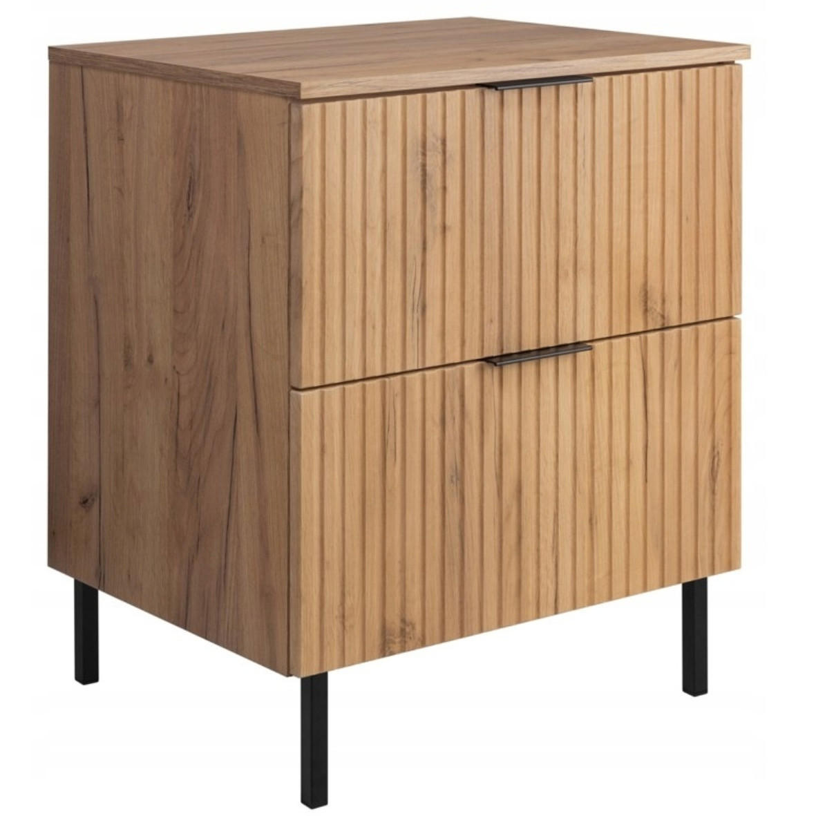 WASCHBECKUNTERSCHRANK FLOW + Platte Eiche Craft 60/57/46 cm - Eichefarben, Holzwerkstoff (60/57/46cm) - Rodan