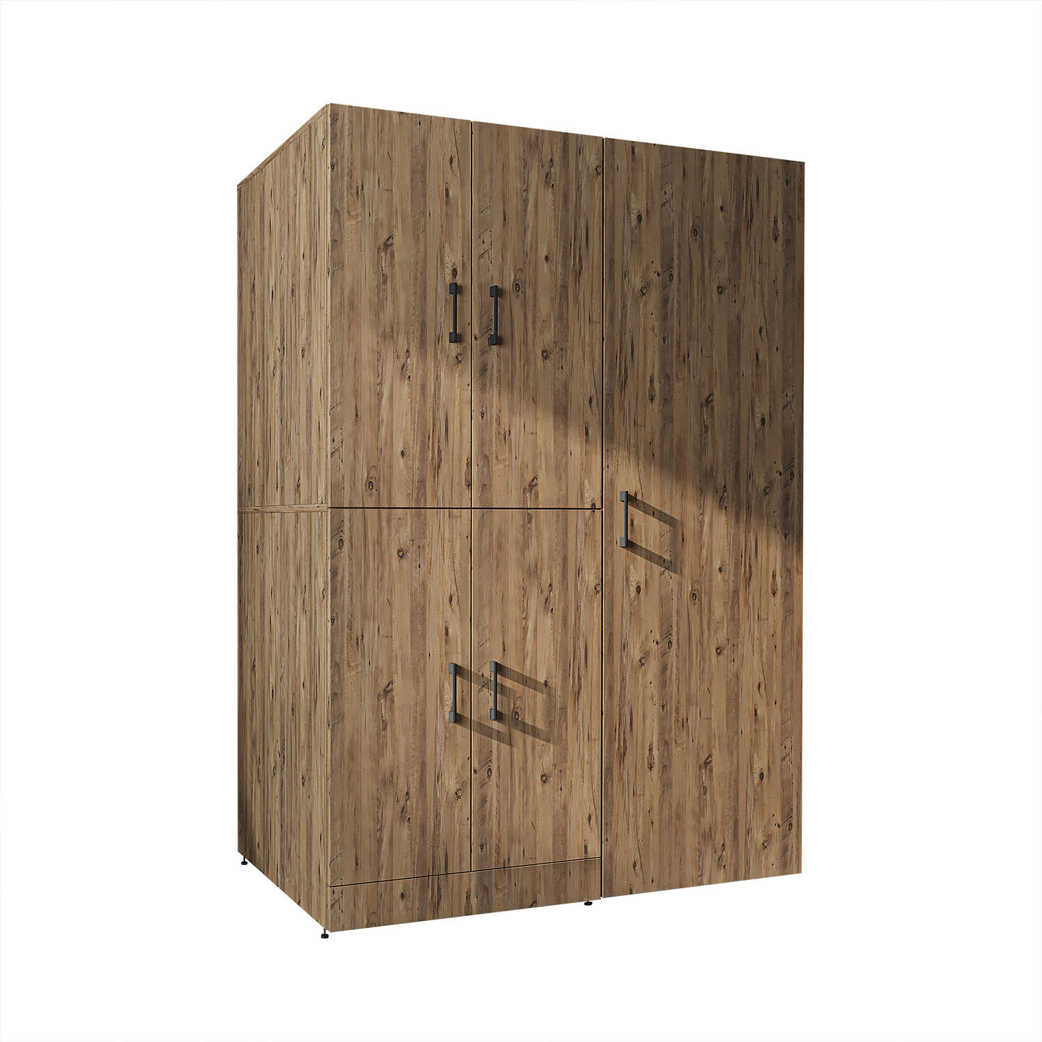 WASCHMASCHINENSCHRANK DORA-II 130cm Breit, 186cm Hoch - Eichefarben, Holzwerkstoff (130/186/73.8cm)