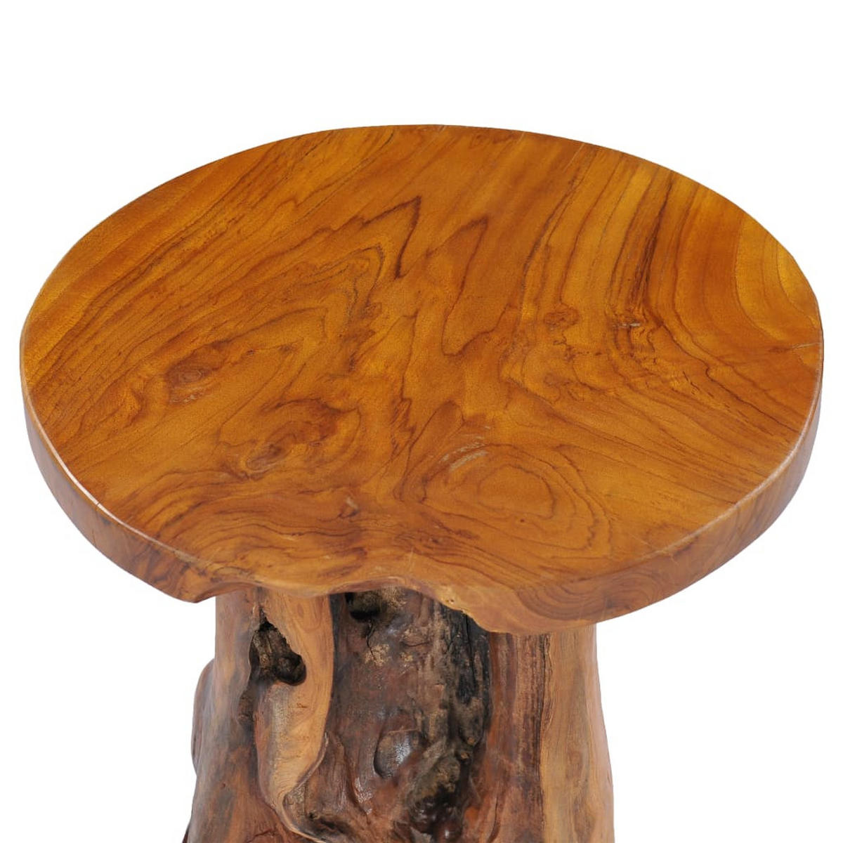 COUCHTISCH 40×40 cm Massivholz Teak - Braun, Holzwerkstoff (40/40/40cm) - furnicato