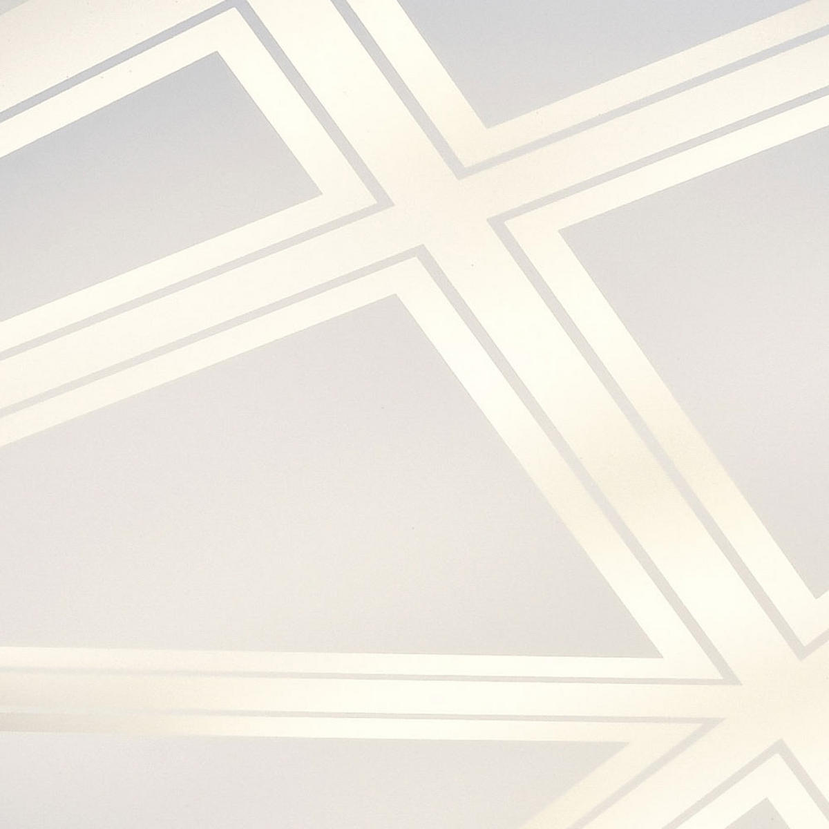 LED DECKENLEUCHTE Metall Musterschirm Silber - Silberfarben, Metall (25/25/7.5cm) - Esto