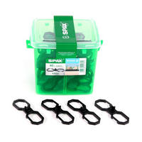 SPAX Terasse Air Abstandshalter 6,5 mm Belüftung für Holzdielen Terasse 40 Stück in Henkelbox ( 5009422564009 ) - Multicolor, Holz (28/11.5/16cm) - SPAX