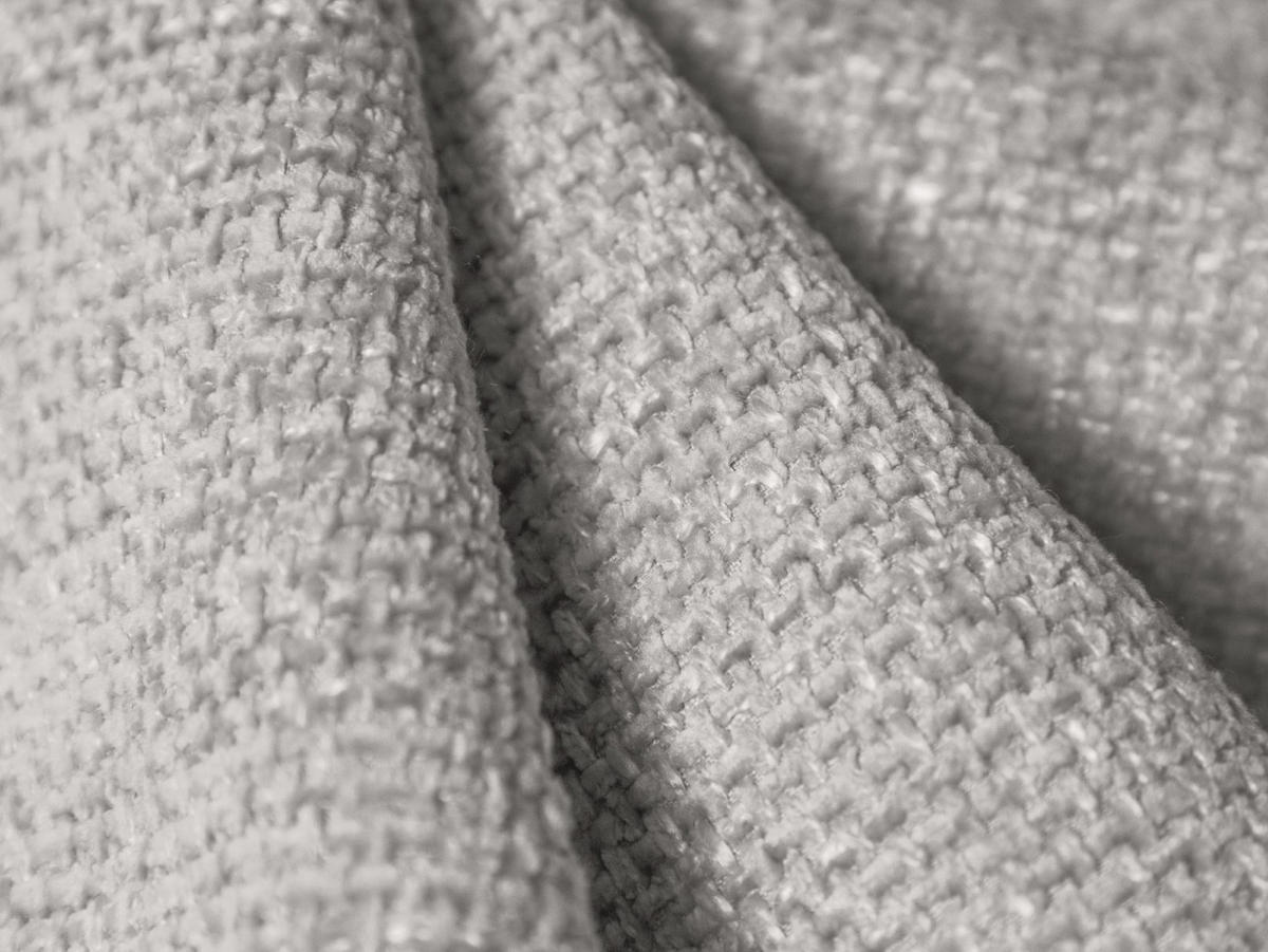 SOFA Molino aus Chenille-Stoff hellgrau 3 Sitzplätze - Hellgrau, Textil (95/72/235cm) - Micadoni