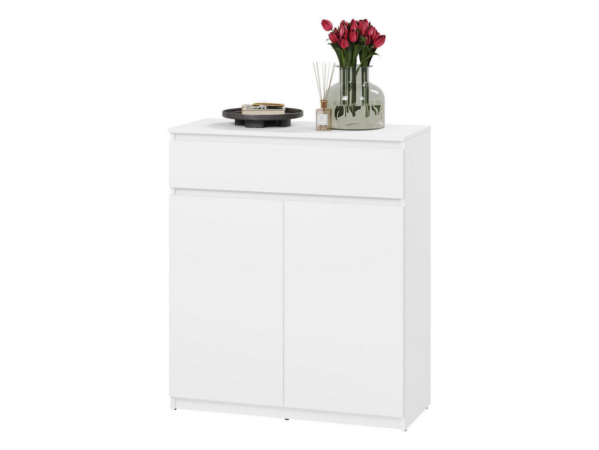 KOMMODE Simply 2D1S SM02 - Weiß, Holzwerkstoff (92/107/40cm) - MIRJAN24
