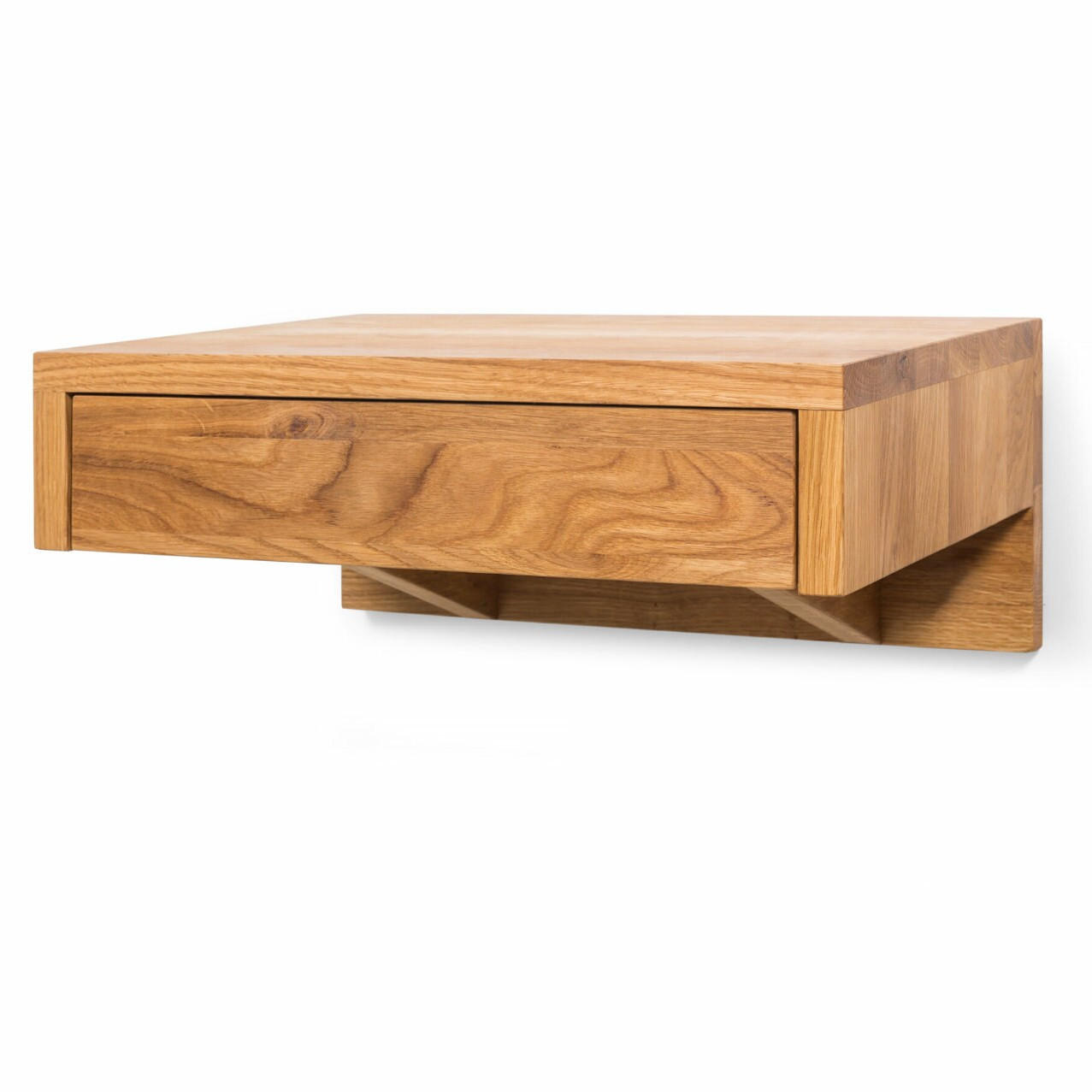 NACHTTISCH Bo, Eiche, 30/40/18 cm - Eichefarben, Holz (40/18/30cm) - WOODEK
