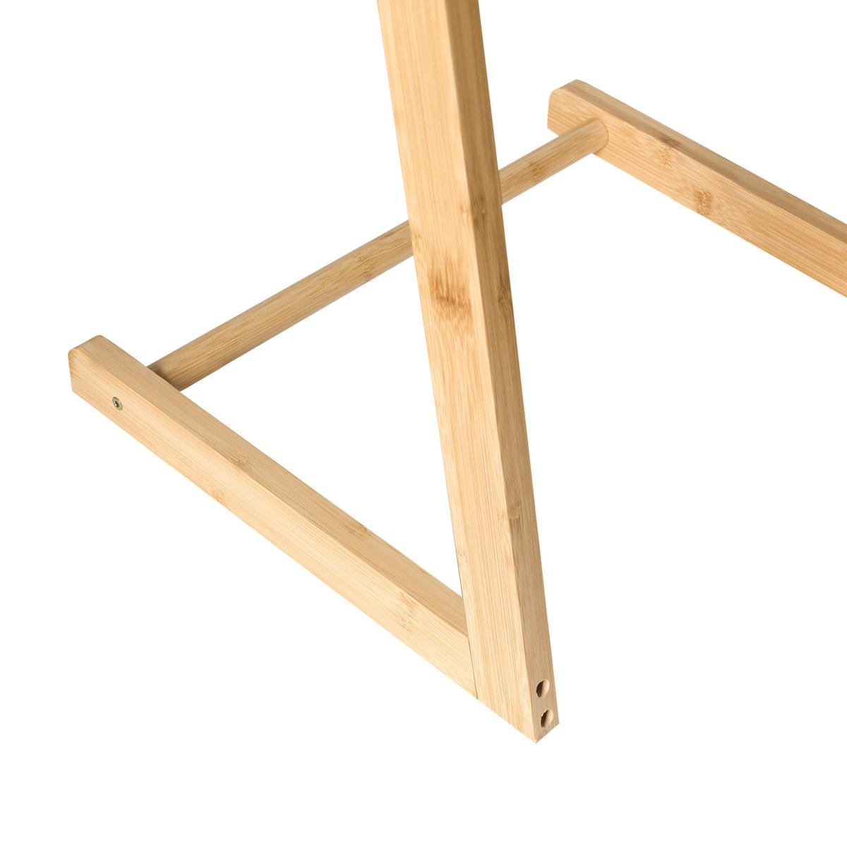 HANDTUCHHALTER Heller Holzfarbton Zapallar - Hellbraun, Holz (40/114/33cm) - Beliani