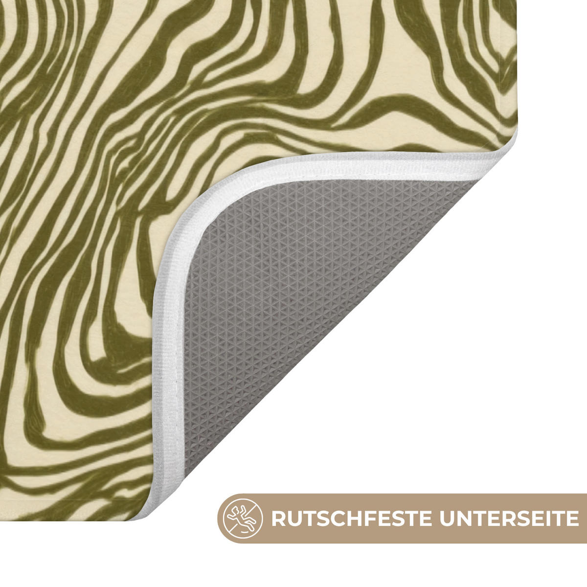 KOUPELNOVÁ PŘEDLOŽKA Abstraktní - Mramor - Zelený 60x120 cm - tmavě zelená, textil/plast (60/120cm)