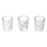 DUFTKERZEN Weihnachtsmotiv 3er-Set 5 cm - Weiß, Glas (5/6/5cm) - Atmosphera Createur d´interieur