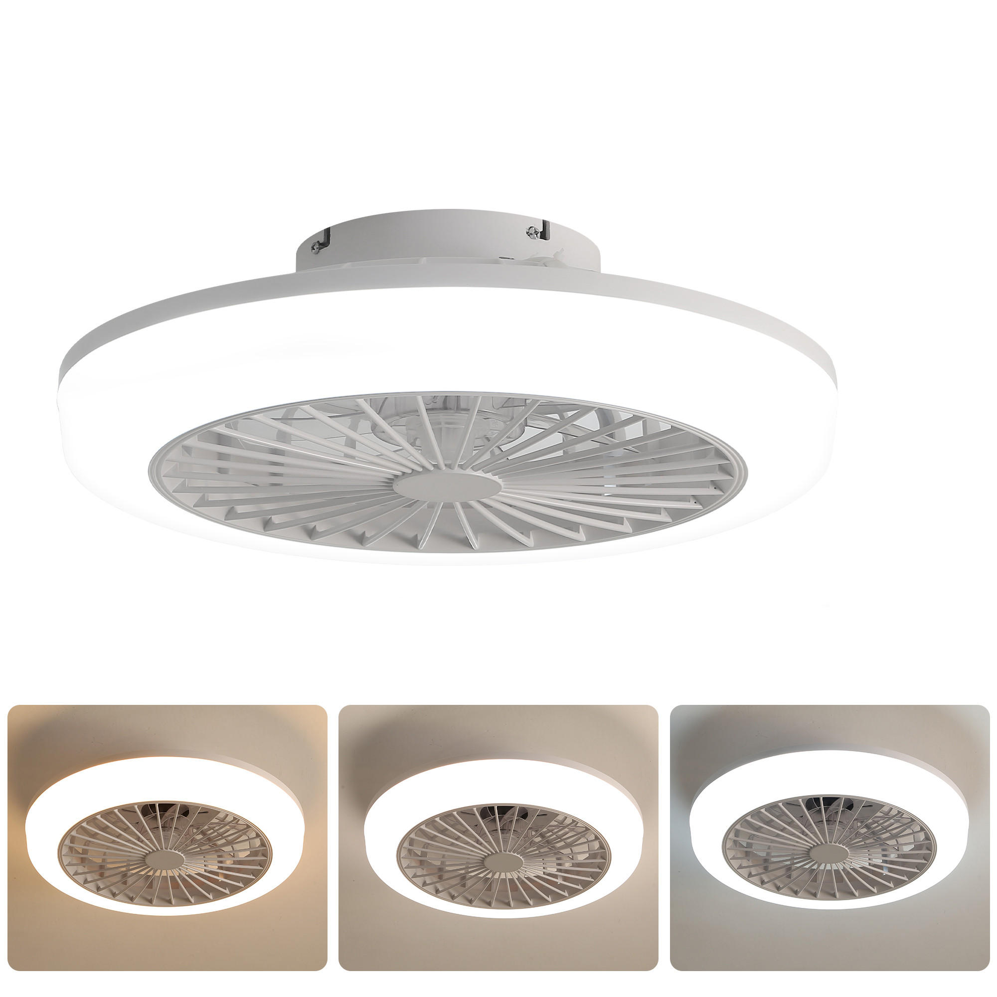 Casiva Deckenventilator Weiß 45.7x14.5x45.7 cm