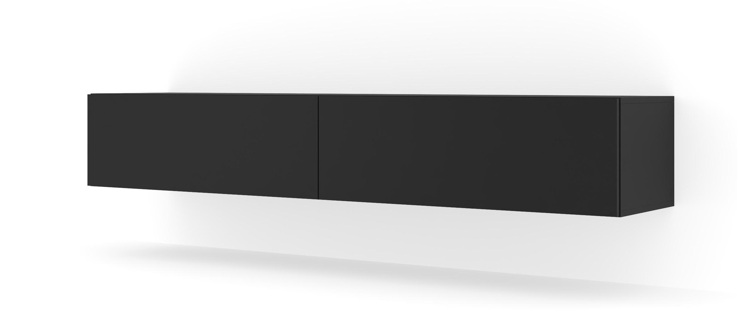 TV LOWBOARD Schwarz 180/30/40 - Schwarz, Holzwerkstoff (180/30/40cm) - RAUMHIRSCH FURNITURE