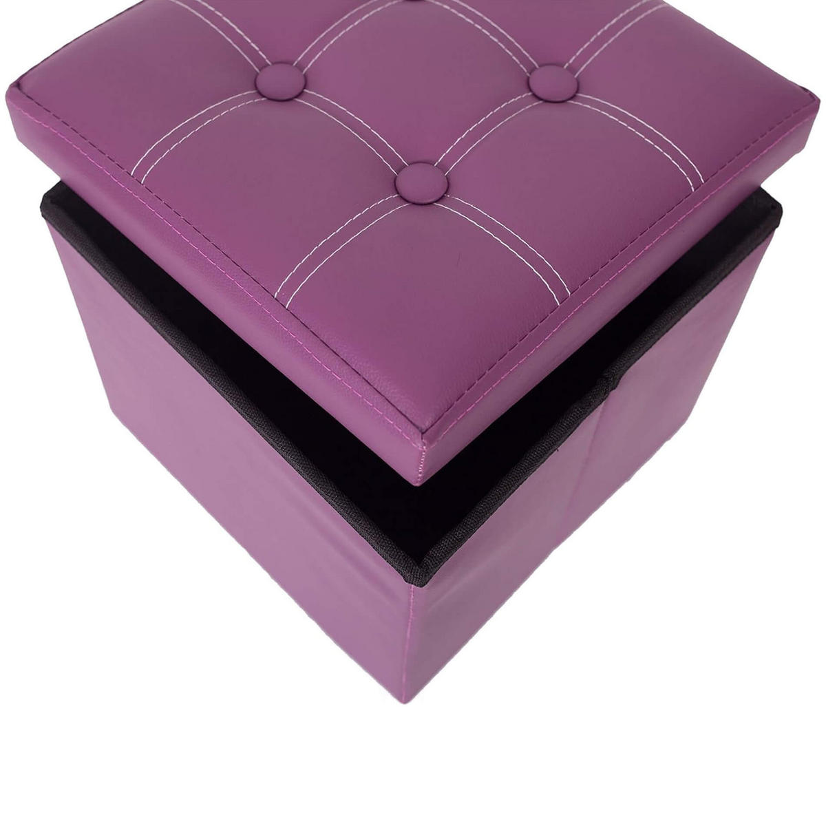 FUSSHOCKER Lila 30/30/31 cm - Lila, Textil (30/31/30cm) - Mobili Rebecca