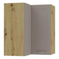 ECKHÄNGESCHRANK Kvantum W12/60 Beige Matt / Eiche Artisan Matt 60 / 60 / 72cm - Beige/Eiche Artisan, Holz/Holzwerkstoff (60/72/60cm) - Feldmann-Wohnen