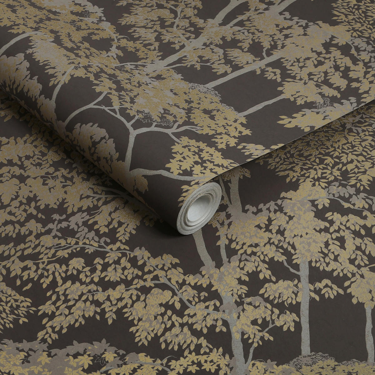 VLIESTAPETE Idyllischer Baum 1000x52cm - Braun, Papier/Kunststoff (52/1000cm) - Graham & Brown