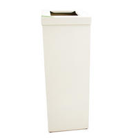 MÜLLEIMER Wertstoffsammler Recycloflex 60 Liter 70,5x26,3x34,3 cm AlumInium Weiß - Weiß, Metall (34.3/70.5/26.3cm) - PROREGAL