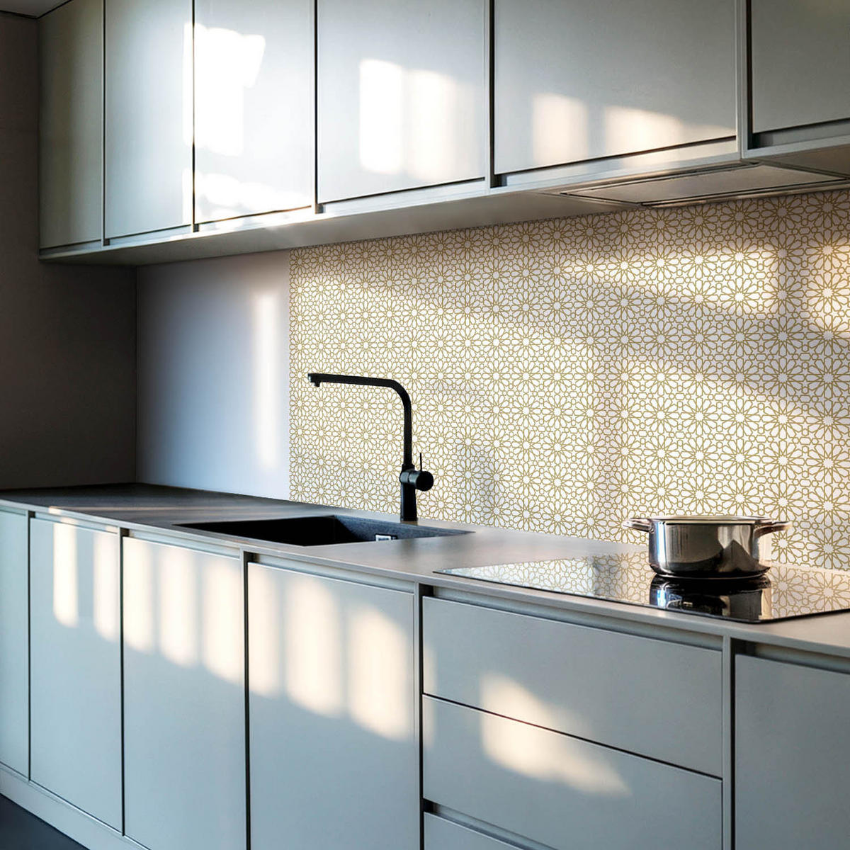 WANDPANEEL 20 Stück 20x20 cm selbstklebend Zahira - Sandfarben, Kunststoff (20/1.6/20cm) - Wallfluent