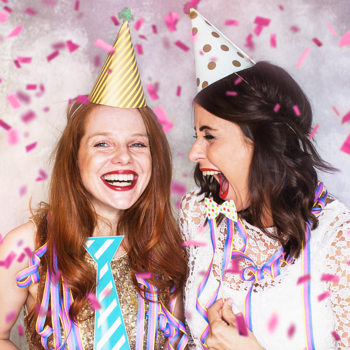 PARTY Popper - Pink, Wellpappe/Kunststoff (5/40/5cm) - Relaxdays