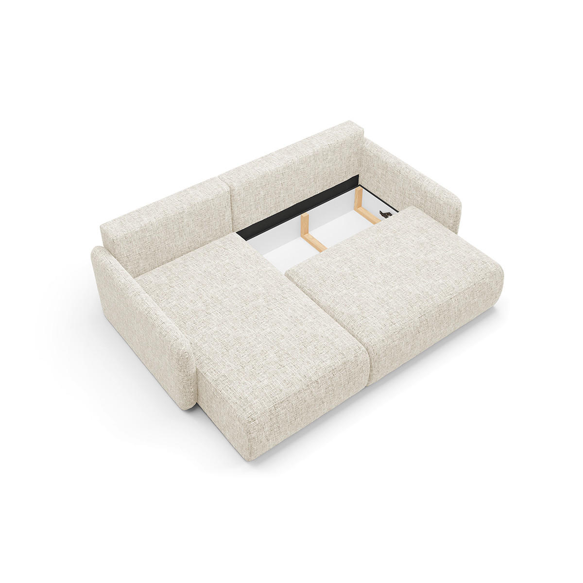 ECKSOFA Lazare 3 Sitzplätze Weiß - Weiß, Holz (217/148cm) - Petits-meubles