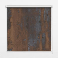 VNÚTORNÁ roleta - okenná roleta - roleta - 100x100 cm - Hrdzavý plech - hnedá, plast (100/100/0.5cm) - TULUP