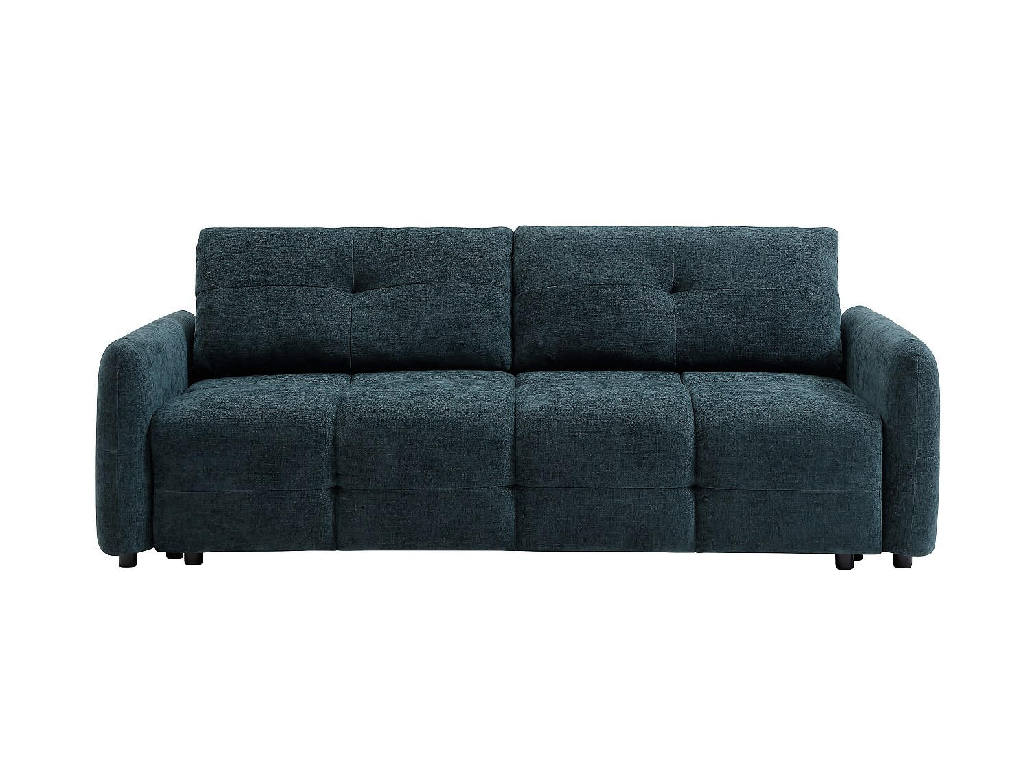 SCHLAFSOFA - 3 Personen - Stoff - Blaugrün - - Grün, Textil (218/86/92cm) - Vente-Unique