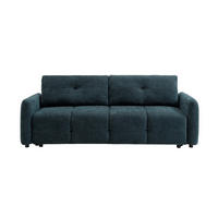 SCHLAFSOFA - 3 Personen - Stoff - Blaugrün - - Grün, Textil (218/86/92cm) - Vente-Unique