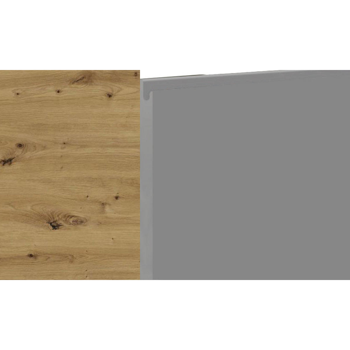 ECKHÄNGESCHRANK Avellino W14/60 Eiche Artisan / Dust Grey Acryl Matt 60 / 60 / 96cm - Eiche Artisan/Grau, Holz/Holzwerkstoff (60/96/60cm) - Feldmann-Wohnen