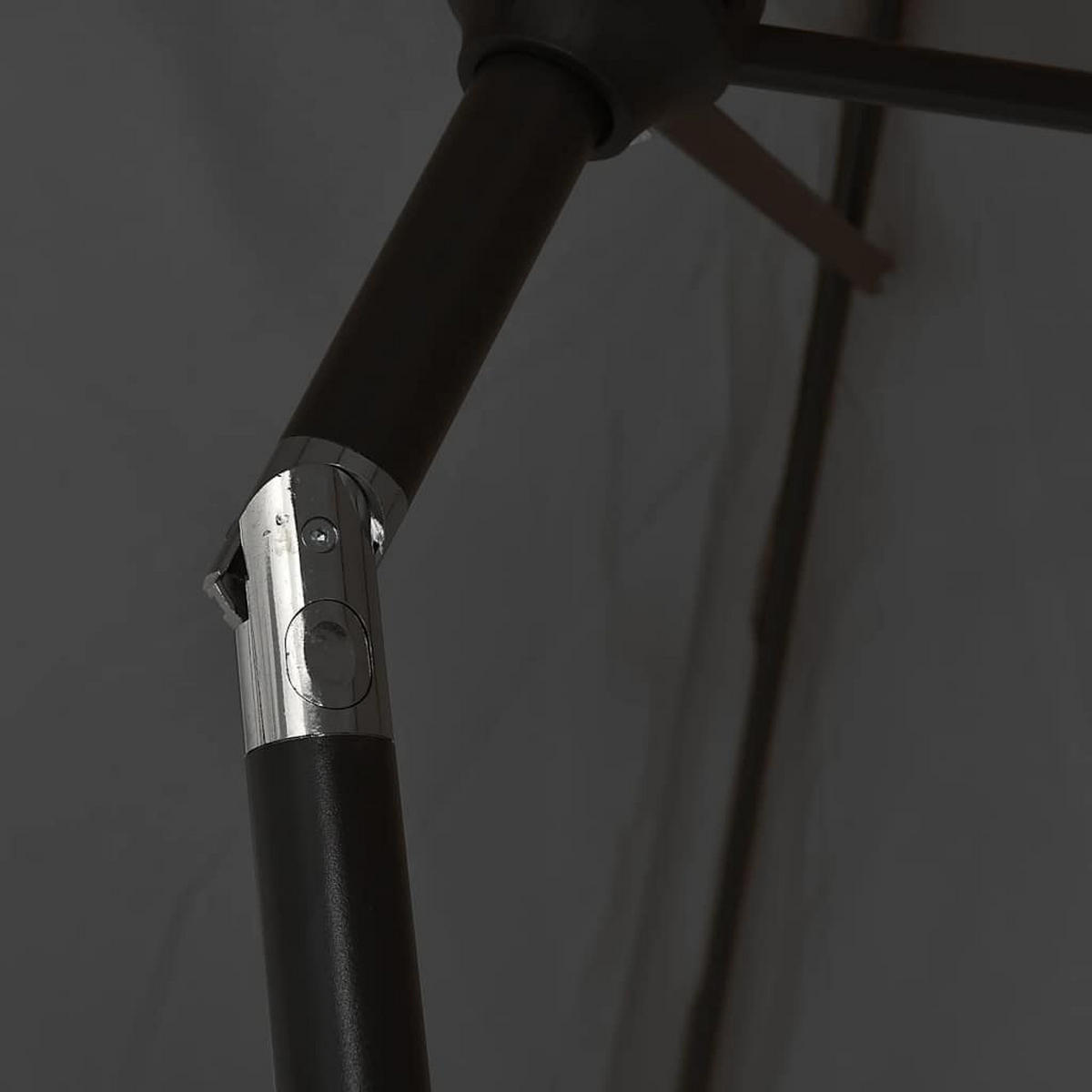 SONNENSCHIRM Mit Metall-Mast 300/200 Cm Anthrazit - Anthrazit, Textil (600/600cm) - vidaXL