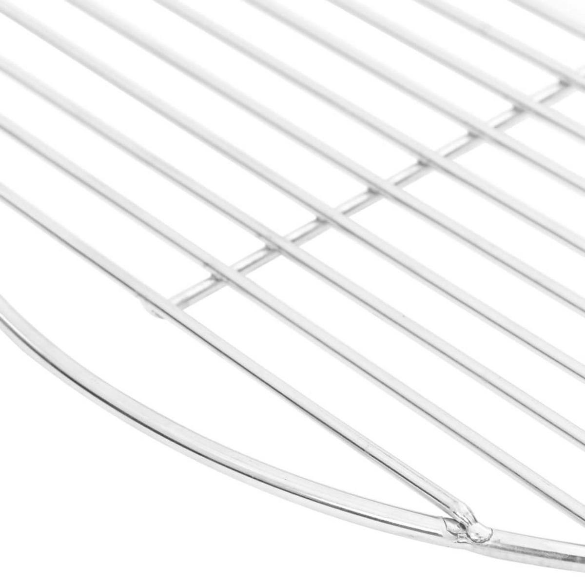 GRILLROST Rund Ø40 Cm 304 Edelstahl - Silberfarben, Metall (40/40cm) - vidaXL