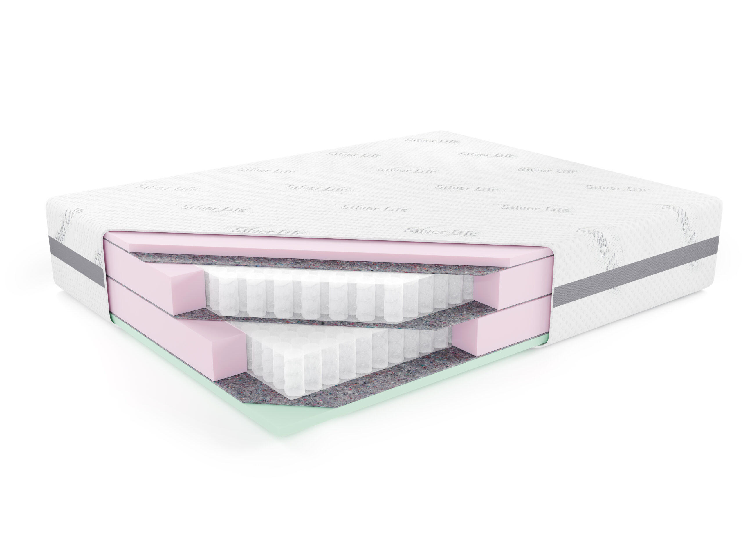 TASCHENMATRATZE Matratze POCKET PREMIUM, 200x200 cm, H3/H3 - Weiß, Textil (200/200cm) - Kaiser Möbel